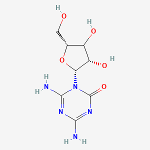 molecular formula C8H13N5O5 B8197389 4,6-diamino-1-[(2R,3S,5R)-3,4-dihydroxy-5-(hydroxymethyl)oxolan-2-yl]-1,3,5-triazin-2-one 
