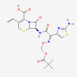 molecular formula C20H23N5O7S2 B8197390 Interleukin1 receptor antagonist (human isoform x reduced),N2-L-methionyl-(9CI) 
