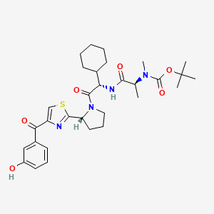 molecular formula C31H42N4O6S B8197401 cIAP1 ligand 1; E3 ligase Ligand 12 