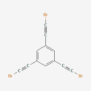 molecular formula C12H3Br3 B8197477 1,3,5-三(溴乙炔基)苯 