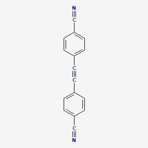 molecular formula C16H8N2 B8197519 Bis[p-cyanophenyl]acetylene 