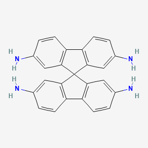 molecular formula C25H20N4 B8197564 9,9'-螺双[芴]-2,2',7,7'-四胺 