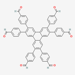 molecular formula C60H36O6 B8197612 4,4',4'',4''',4'''',4'''''-(Triphenylene-2,3,6,7,10,11-hexayl)hexabenzaldehyde 