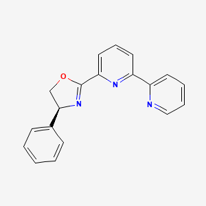 molecular formula C19H15N3O B8197616 (S)-2-([2,2'-Bipyridin]-6-yl)-4-phenyl-4,5-dihydrooxazole 