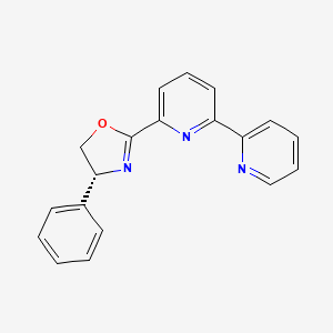 molecular formula C19H15N3O B8197639 (R)-2-([2,2'-Bipyridin]-6-yl)-4-phenyl-4,5-dihydrooxazole 