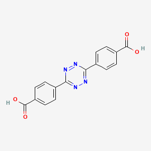 molecular formula C16H10N4O4 B8197646 4,4'-(1,2,4,5-Tetrazine-3,6-diyl)dibenzoic acid 
