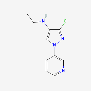 3-chloro-N-ethyl-1-(pyridin-3-yl)-1H-pyrazol-4-amine