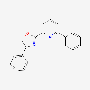 molecular formula C20H16N2O B8197672 (R)-4-Phenyl-2-(6-phenylpyridin-2-yl)-4,5-dihydrooxazole 