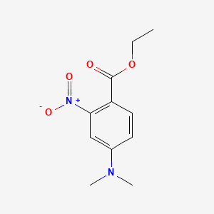molecular formula C11H14N2O4 B8197778 Ethyl 4-(dimethylamino)-2-nitrobenzoate 