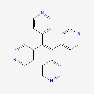 molecular formula C22H16N4 B8197782 1,1,2,2-Tetra(pyridin-4-yl)ethene 