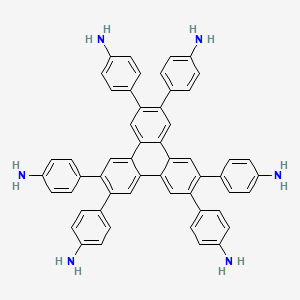 molecular formula C54H42N6 B8197835 4,4',4'',4''',4'''',4'''''-(Triphenylene-2,3,6,7,10,11-hexayl)hexaaniline 
