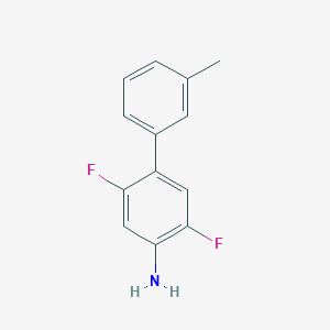 molecular formula C13H11F2N B8197909 2,5-Difluoro-3'-methyl-[1,1'-biphenyl]-4-amine 
