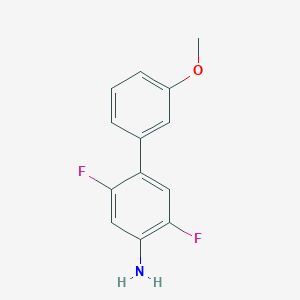 molecular formula C13H11F2NO B8197910 2,5-Difluoro-3'-methoxy-[1,1'-biphenyl]-4-amine 