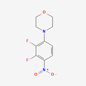 molecular formula C10H10F2N2O3 B8197924 4-(2,3-Difluoro-4-nitrophenyl)morpholine 
