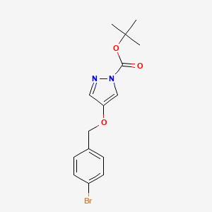tert-Butyl 4-((4-bromobenzyl)oxy)-1H-pyrazole-1-carboxylate