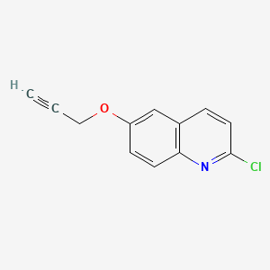 molecular formula C12H8ClNO B8198047 2-Chloro-6-(prop-2-yn-1-yloxy)quinoline 