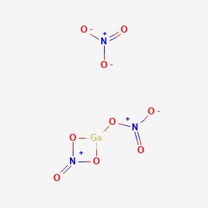 molecular formula GaN3O9 B081981 (2-Oxo-1,3,2,4-dioxazagalletidin-2-ium-4-yl) nitrate;nitrate CAS No. 13494-90-1