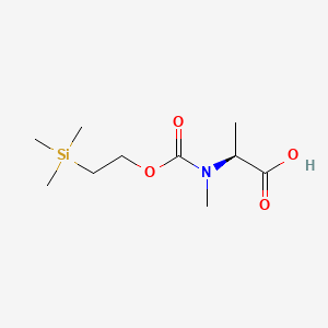 molecular formula C10H21NO4Si B8198106 (S)-2-(Methyl((2-(trimethylsilyl)ethoxy)carbonyl)amino)propanoic acid 
