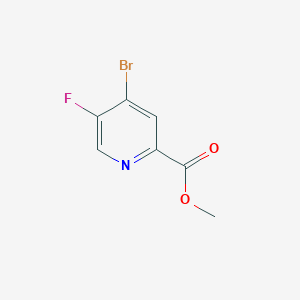 molecular formula C7H5BrFNO2 B8198111 Methyl 4-bromo-5-fluoropicolinate 