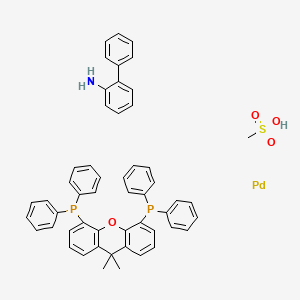 molecular formula C52H47NO4P2PdS B8198127 CID 156621091 