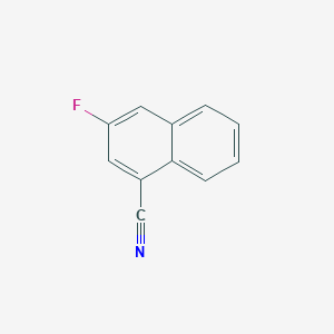 molecular formula C11H6FN B8198184 1-Cyano-3-fluoronaphthalene 