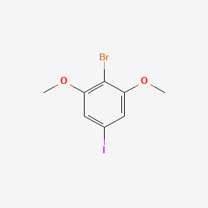 molecular formula C8H8BrIO2 B8198192 2-Bromo-5-iodo-1,3-dimethoxybenzene 