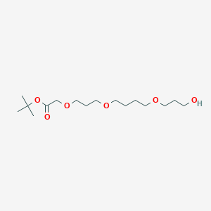 molecular formula C16H32O6 B8198208 Tert-butyl 2-(3-(4-(3-hydroxypropoxy)butoxy)propoxy)acetate 