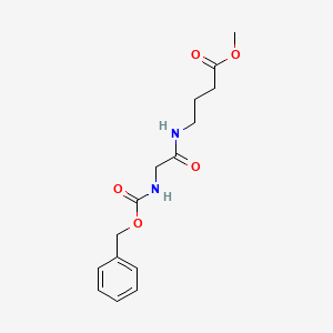 molecular formula C15H20N2O5 B8198210 4-(2-(((苄氧羰基)氨基)乙酰氨基)丁酸甲酯 