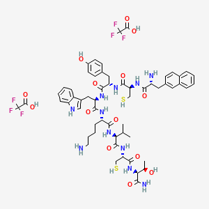 molecular formula C58H73F6N11O14S2 B8198247 Angiopeptin (TFA) 