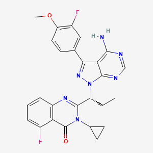 molecular formula C26H23F2N7O2 B8198274 Ihmt-PI3K|A-372 