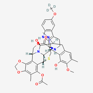 molecular formula C41H44N4O10S B8198293 Lurbinectedin-d3 