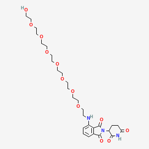 molecular formula C29H43N3O12 B8198294 Pom-8PEG 