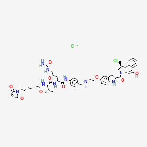 molecular formula C54H65Cl2N9O9 B8198320 MC-Val-Cit-PAB-duocarmycin (chloride) 