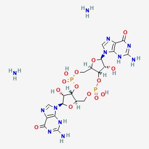 molecular formula C20H30N12O14P2 B8198321 CID 11227925 