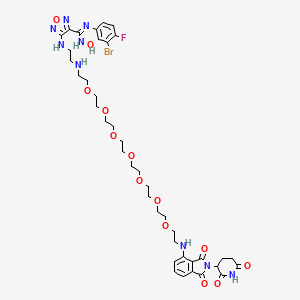 molecular formula C40H53BrFN9O13 B8198341 PROTAC IDO1 Degrader-1 