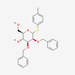 molecular formula C27H30O5S B8198366 p-Tolyl 2-O,3-O-dibenzyl-1-thio-alpha-D-mannopyranoside 
