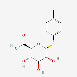 molecular formula C13H16O6S B8198424 (2S,3S,4S,5R,6S)-3,4,5-trihydroxy-6-(4-methylphenyl)sulfanyloxane-2-carboxylic acid 