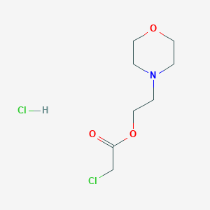 molecular formula C8H15Cl2NO3 B8198450 2-Morpholinoethyl chloroacetate hydrochloride 