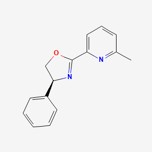 molecular formula C15H14N2O B8198569 (S)-2-(6-Methylpyridin-2-yl)-4-phenyl-4,5-dihydrooxazole 