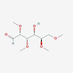 molecular formula C10H20O6 B081986 (2R,3S,4R,5R)-4-hydroxy-2,3,5,6-tetramethoxyhexanal CAS No. 13554-83-1