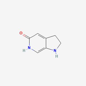 molecular formula C7H8N2O B8198615 2,3-Dihydro-1H-pyrrolo[2,3-c]pyridin-5(6H)-one 
