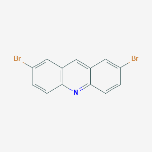 molecular formula C13H7Br2N B8198655 2,7-二溴吖啶 