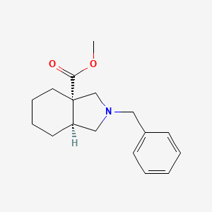 molecular formula C17H23NO2 B8198688 rel-(3aS,7aS)-Methyl 2-benzyloctahydro-3aH-isoindole-3a-carboxylate 