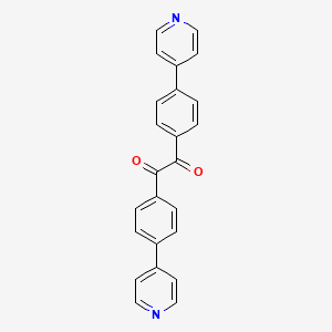 molecular formula C24H16N2O2 B8198712 1,2-Bis(4-(pyridin-4-yl)phenyl)ethane-1,2-dione 