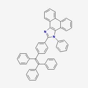 molecular formula C47H32N2 B8198724 1-Phenyl-2-(4-(1,2,2-triphenylvinyl)phenyl)-1H-phenanthro[9,10-d]imidazole 