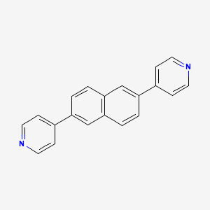 molecular formula C20H14N2 B8198748 2,6-Di(pyridin-4-yl)naphthalene 