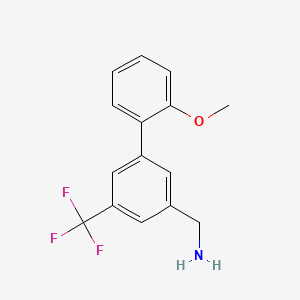molecular formula C15H14F3NO B8198752 (2'-Methoxy-5-(trifluoromethyl)-[1,1'-biphenyl]-3-yl)methanamine 