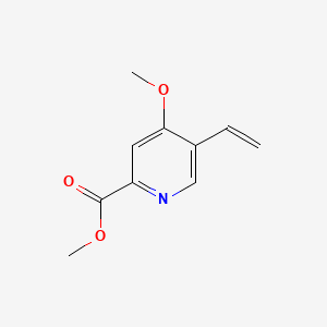 molecular formula C10H11NO3 B8198783 Methyl 4-methoxy-5-vinylpicolinate 