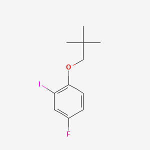 molecular formula C11H14FIO B8198833 4-Fluoro-2-iodo-1-(neopentyloxy)benzene 