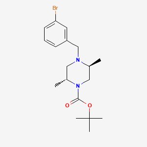 (2R,5S)-tert-Butyl 4-(3-bromobenzyl)-2,5-dimethylpiperazine-1-carboxylate